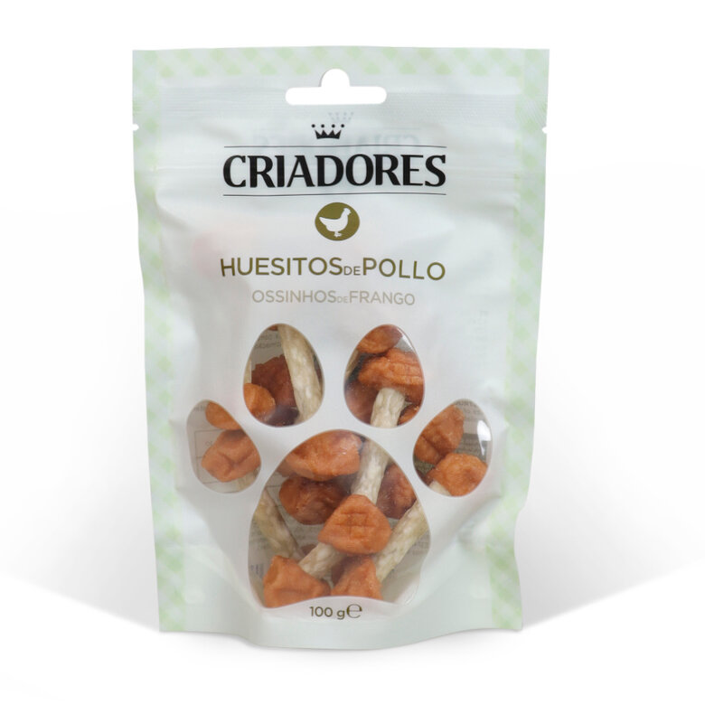100 g Criadores Huesitos de Pollo snack para perros